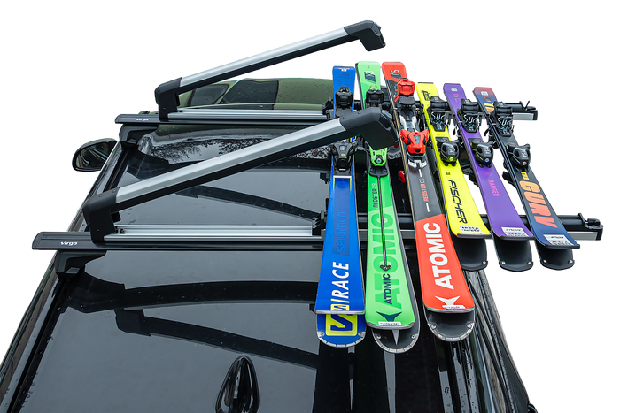 Inter Pack Frostline 6 – ausziehbarer Aluminiumhalter für 6 Paar Ski oder 4 Snowboards
