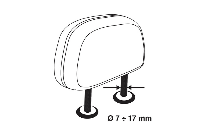 Kofferraumtrennwand LAMP GRG-9 Kompakte Hunde-/Gepäcktrennwand 85-140cm
