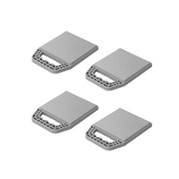 Satz mit vier ProPlus 361538V01 Anhängerstabilisierungs-Stützplatten