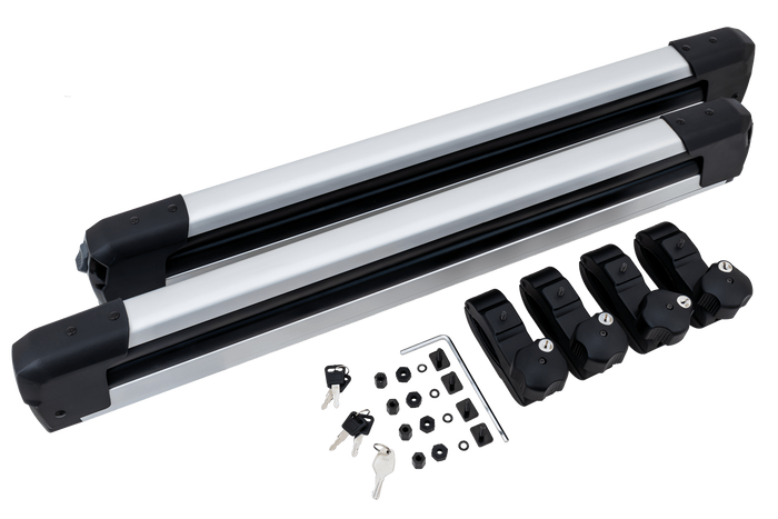 Inter Pack Frostline 6 – ausziehbarer Aluminiumhalter für 6 Paar Ski oder 4 Snowboards