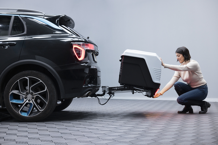 Towbox Alpha Classic Grau - Heckträgerbox