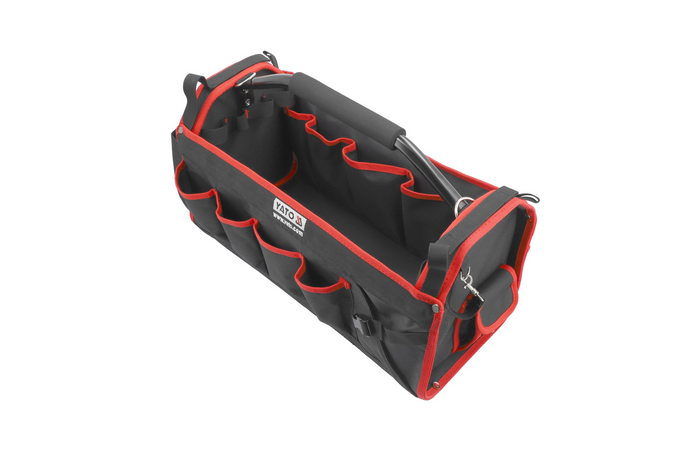 YATO YT-7435 Werkzeugtasche, offener Werkzeugkoffer, 49 x 23 x 28 cm