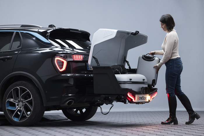 Towbox Alpha Classic Grau - Heckträgerbox