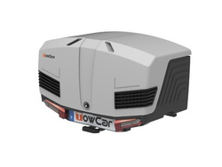 Towbox V3 Grey LED Edition – Gepäckbox für die Anhängerkupplung