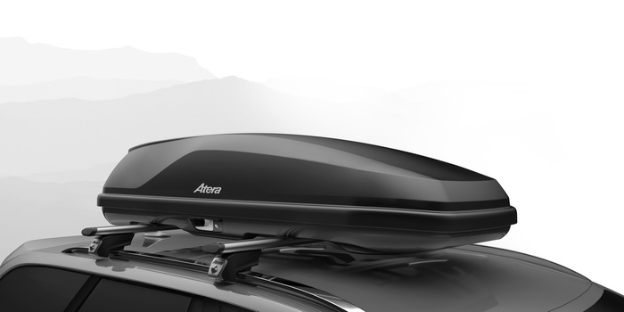 Atera Casar XL Dachbox, Schwarz Metallic