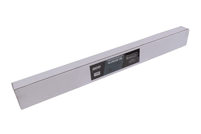 Eco Alubase 135 Dachträger - universeller Aluminium-Dachträger für offene Dachreling (schwarz)