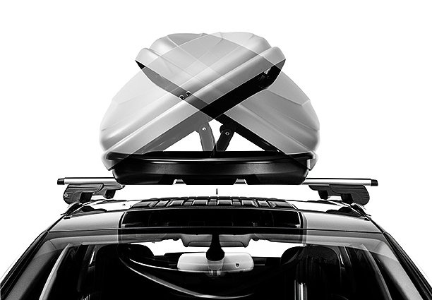 Inter Pack Traxer 8.6 Dachbox, schwarz metallic