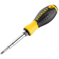 STANLEY 6-fach Schraubendreher, 3 Bits / 6 Spitzen