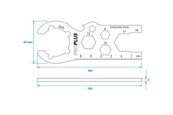 ProPlus 770549DEV01 Gaszylinderschlüssel Multifunktionsschlüssel