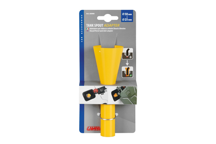 LAMPA 66988 Tankeinfülladapter für Diesel-/Benzintanks, Durchmesser 50-25 mm