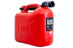 10-Liter-HERMON-Kunststoffkanister mit Trichter, rot