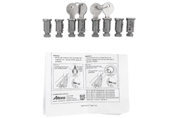Atera Schloss- und Schlüsselset (8-teilig + 2 Schlüssel) 083012