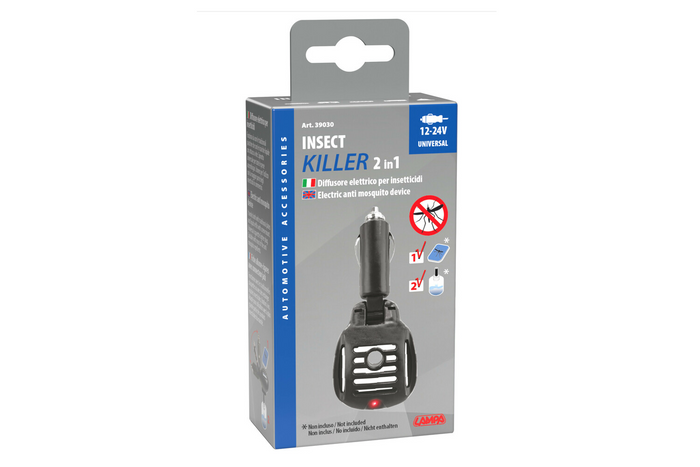 Elektrische Mückenvernichterlampe mit Zigarettenanzünderstecker (12/24 V)