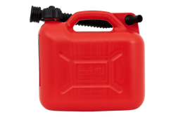 5-Liter-HERMON-Kunststoffkanister mit Trichter, rot