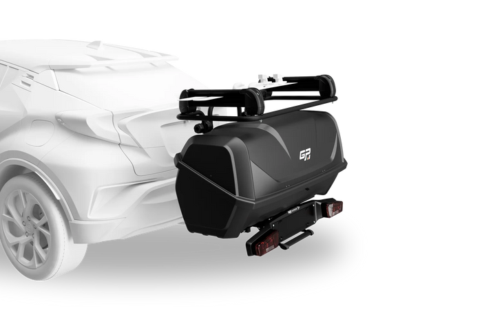 GP Saturn Anhängerkupplungsplattform mit Box und Skiträger (23.GP023-23.GP019-23.GP1000)